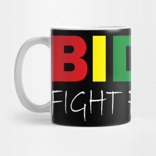 Biden Fight F45cism Anti Republican Pride Flag LGBTQ Mug